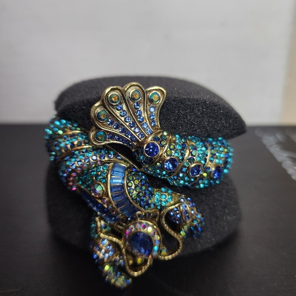 Heidi Daus Jewel Tones Crystal Lobster Cuff NiB - Picture 10 of 13